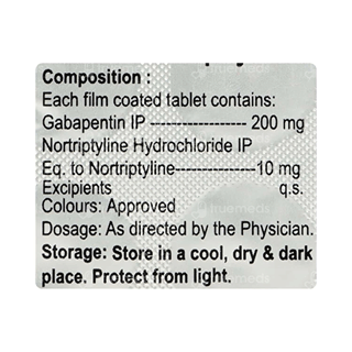 Gabapax Nt 200/10 Mg Tablet 15